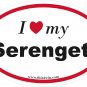 Serengeti Oval Car Sticker