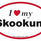Skookum Oval Car Sticker