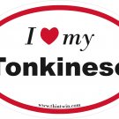 Tonkinese Oval Car Sticker
