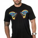 Sardarabad ox heads in Armenian national colors | Featuring cause-n-effect wings on the back (Black)