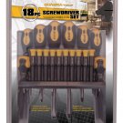 18 Piece Screwdriver Set with Rack
