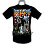 KISS BLACK CLASSIC ROCK TEE T SHIRT BAND Size XL / E87
