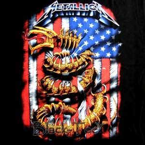 METALLICA BLACK HEAVY METAL TEE T SHIRT Size L / D21