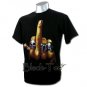 MIDDLE FINGER BLACK ROCK TEE T SHIRT Size L / D18