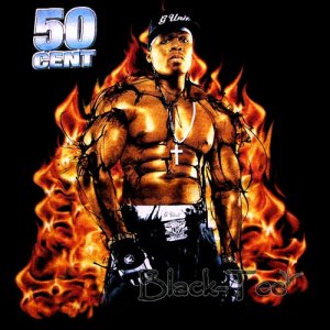 50 CENT BLACK MEN RAP TEE T SHIRT SIZE L / D28