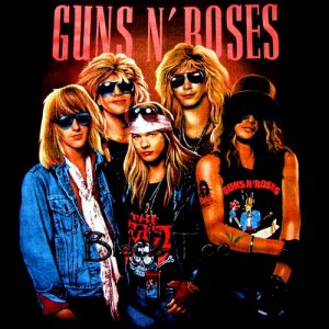 GUNS N ROSES BLACK ROCK TEE T SHIRT Size M / D68