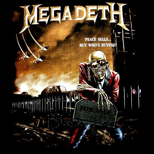MEGADETH HEAVY METAL TEE BLACK T SHIRT SIZE XL / D70