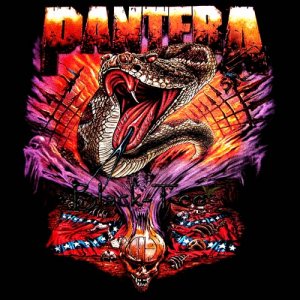 PANTERA BLACK HEAVY METAL TEE T SHIRT SIZE XL / D79