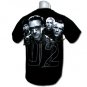 U2 BLACK ROCK TEE BONO T SHIRT BAND SIZE S / D89