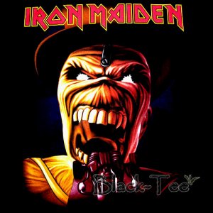 IRON MAIDEN BLACK HEAVY METAL TEE T SHIRT SIZE XL / E43