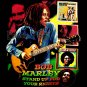BOB MARLEY BLACK REGGAE TEE T SHIRT JAMAICA Sz. L / E67