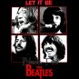 THE BEATLES BLACK TEE T SHIRT JOHN LENNON SIZE XL / E79