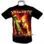 MEGADETH HEAVY METAL TEE T SHIRT FIRE SIZE M / F21