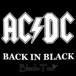 AC/DC ROCK TEE T SHIRT BACK IN BLACK SIZE L / F36