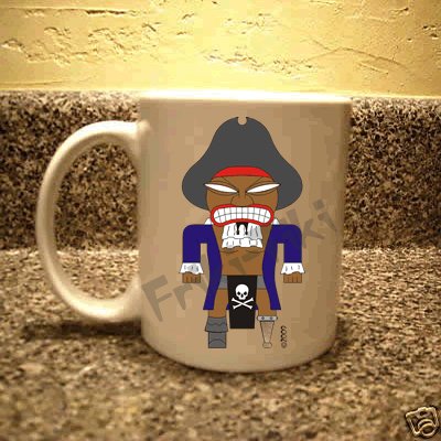 FRIKI-TIKI Pirate-Tiki 11oz Ceramic Coffee Mug - NEW Collectible