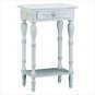 Carved White Side Table - 34353