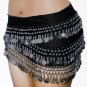 Black & Silver Belly Dancing Hip Scarves