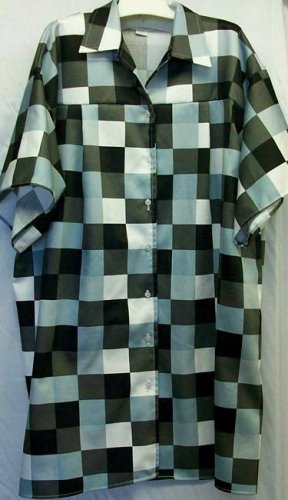 5x - Camp Shirt - Black/Gray/White Checks