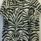 10x - Camp Shirt - Black/White Zebra Print