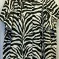 10x - Camp Shirt - Black/White Zebra Print