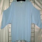 8x - Pointy Elvira Sleeve Top - BLUE
