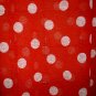 4x - Pointy Elvira Sleeve Top - RED W/WHITE DOTS