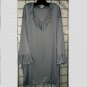 7x - Gray - Bell Sleeve - Ruffle Front