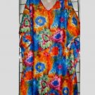 9x - Short Sleeve V-neck - RED/GREEN/BLUE TIE-DYE