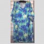 5x - Lace Tie-Dye V-neck - BLUE/GREEN