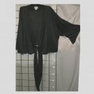 7x/8x - Tie Front Bolero Jacket - BLACK