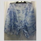 3x/4x - Tie Front Bolero Jacket - BUTTERFLY