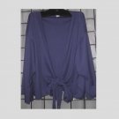 5x/6x - Tie Front Bolero Jacket - NAVY