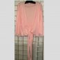 1x/2x - Tie Front Bolero Jacket - PINK