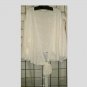 3x/4x - Tie Front Bolero Jacket - WHITE LACE