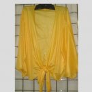 1x/2x - Tie Front Bolero Jacket - YELLOW MESH