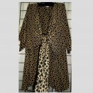 10x - Crew Neck Top w/attached Tie Front Vest - ANIMAL PRINT