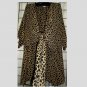 10x - Crew Neck Top w/attached Tie Front Vest - ANIMAL PRINT
