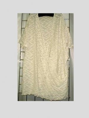 9x - Stretch Lace Criss Cross Front Wrap Shirt - BEIGE