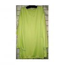 5X - Bell Sleeve V-neck Top w/ Side Slits - GREEN