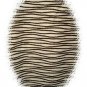5X - Double-knit V-neck Top - BEIGE/WAVY STRIPES