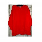 2X - Round Neck Fleece Top - RED