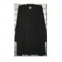 4X -V-neck Fleece Top - BLACK