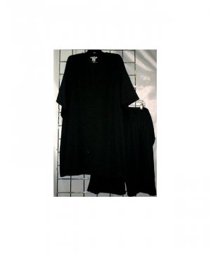 7X - Crew Neck Mesh Shorts Set - BLACK