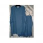 5X - Crew Neck Ribbed Shorts Set - BLUE