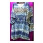 4x - V-neck Shorts Set - 100% Cotton Gauze - BLUE DESIGN