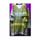 6x - V-neck Shorts Set - 100% Cotton Gauze - GREEN PAISLEY