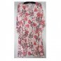 7x - V-neck Shorts Set - PINK/BROWN LEAVES PRINT