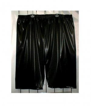6X - Capri Pants - BLACK VINYL-LOOK