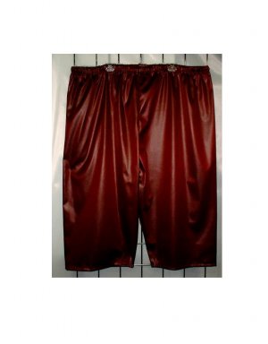 8X - Capri Pants - BURGANDY VINYL-LOOK