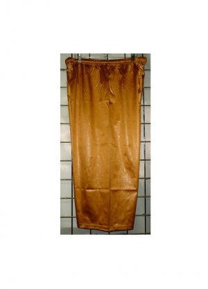 4X - Capri Pants - MUSTARD VINYL-LOOK